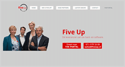 Desktop Screenshot of fiveup.nl